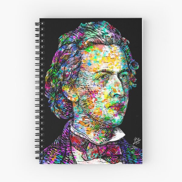Item preview, FREDERIC CHOPIN ink and watercolor portrait designed and sold by lautir.