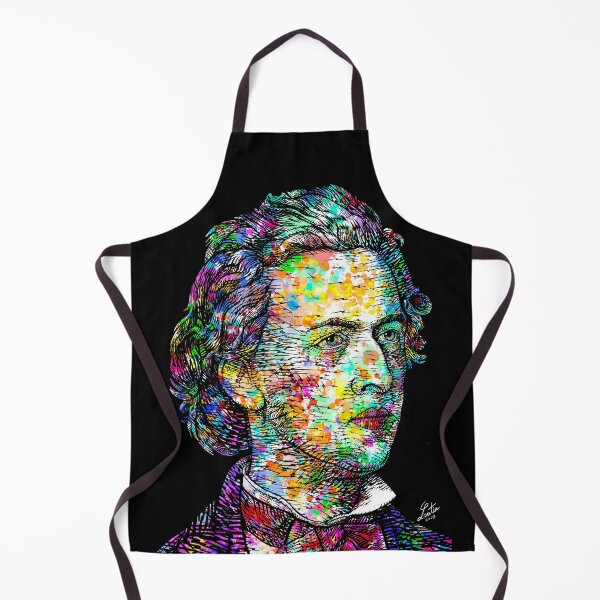 Item preview, FREDERIC CHOPIN ink and watercolor portrait designed and sold by lautir.