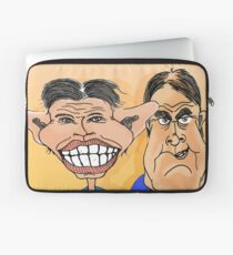 Tony Blair and John Prescott Caricatures Laptop Sleeve
