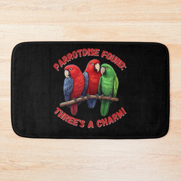 Item preview, Eclectus Parrots Parrotdise Found: Three's A Charm! designed and sold by AllAboutNejsus.