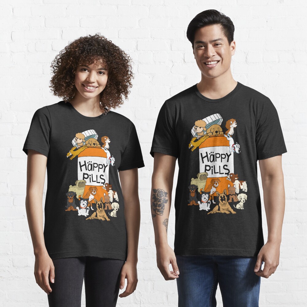 happy pills dog shirt