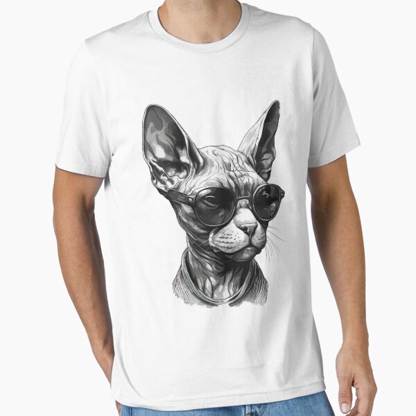 Item preview, Cool Sphynx Cat Wearing Sunglasses designed and sold by kudostees.