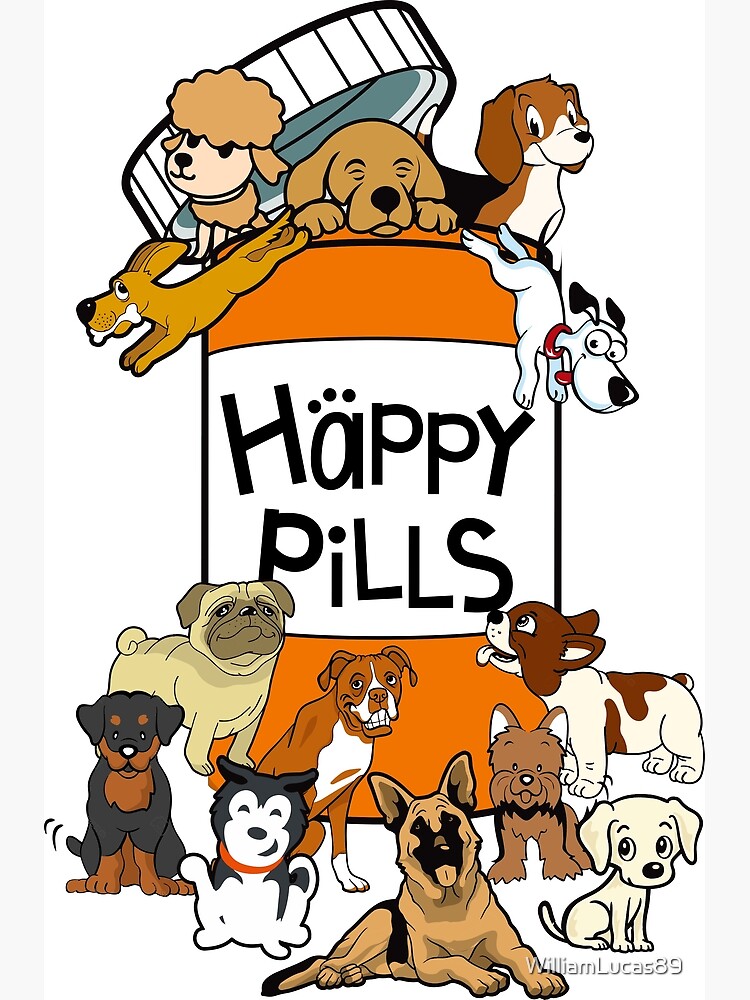 happy pills dog shirt