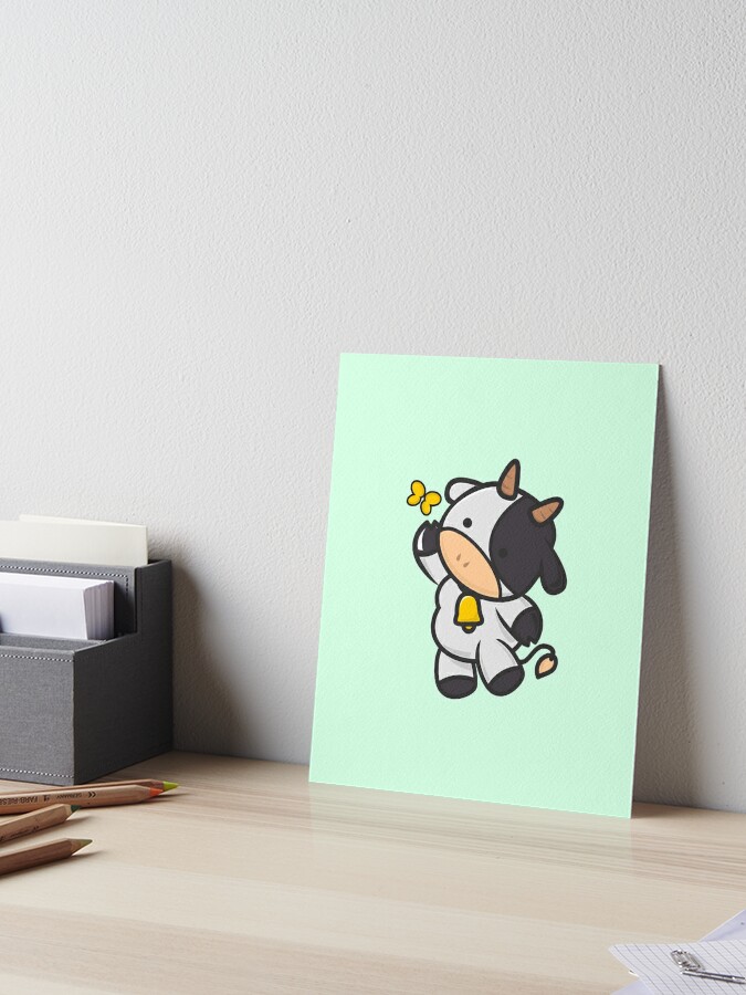 Cute Cow Wallpaper Art Board Prints for Sale