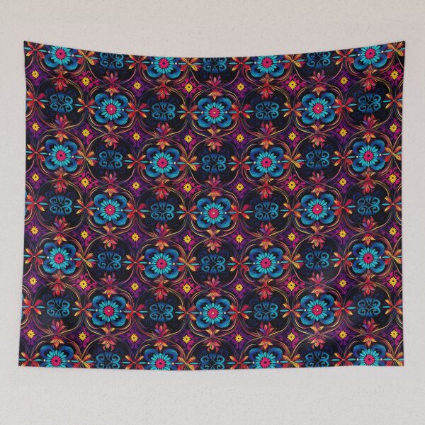 Item preview, Modern floral design inspired by Gothic Pop and Rococo style designed and sold by Pflugart.