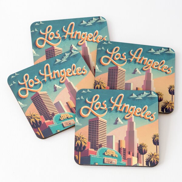 Item preview, Los Angeles CA, Cities of the World, Vintage style designed and sold by emaga.