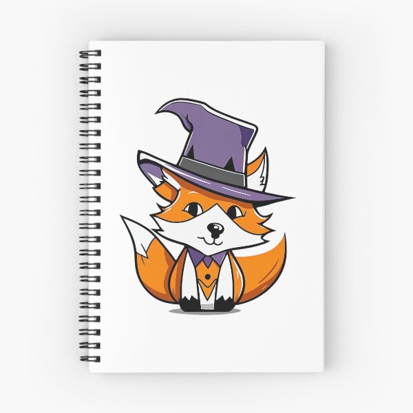Item preview, Halloween themed fox wearing a hat designed and sold by spoo-art.