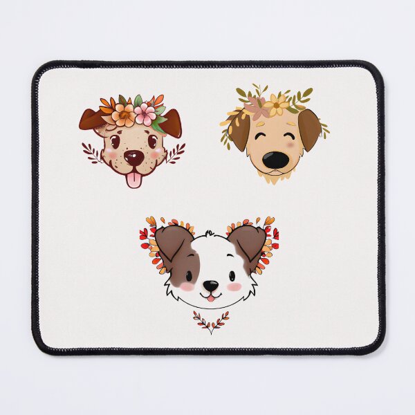 Item preview, Fall Dog Head Sticker Pack designed and sold by Pattern-Way.