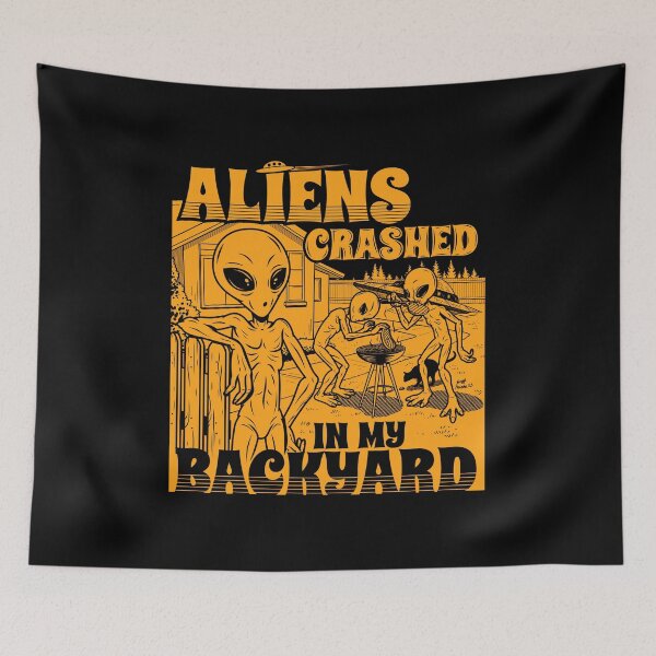 Item preview, Funny Original Extraterrestrial Alien UFO Poster designed and sold by BoggsNicolasArt.
