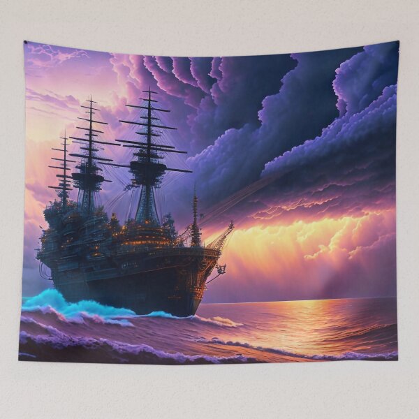 Item preview, Ship during a storm designed and sold by M-Y-A-R-T-.