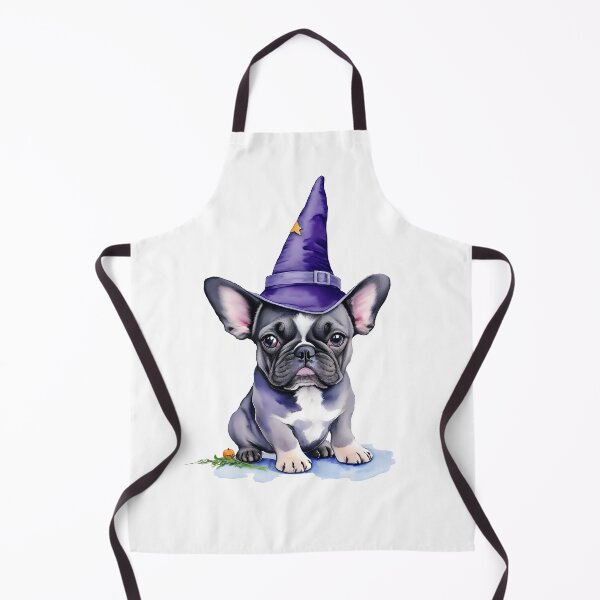 Item preview, Frenchie's Halloween Magic - halloween french bulldog in wizard hat. designed and sold by EmeraldeaArt.