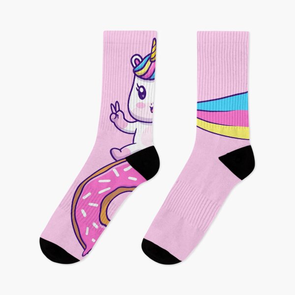 Item preview, Adorable Unicorn Illuminating the Way on a Donut Journey - Vector Cartoon Illustration designed and sold by hjian8219.