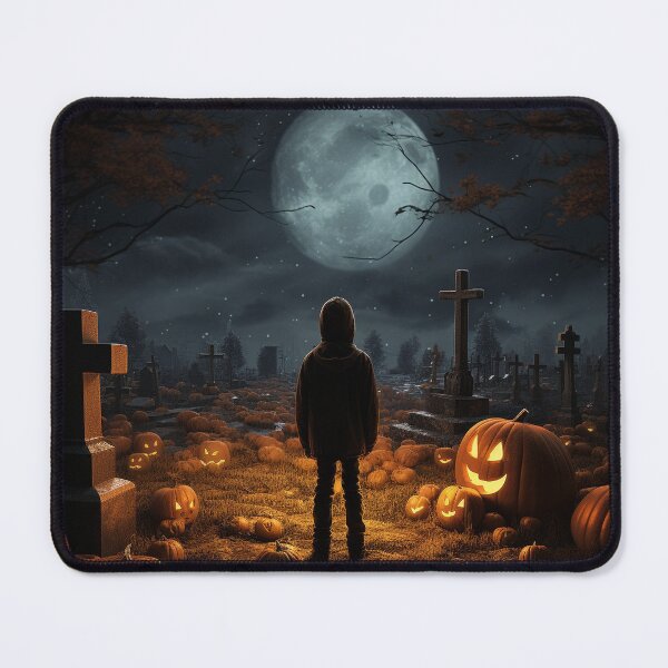 Item preview, Hooded kid watching moon on halloween designed and sold by Simonshopstuff.