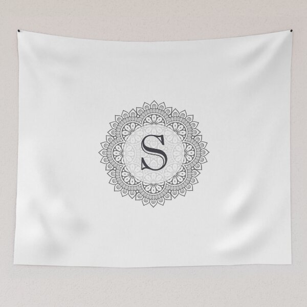 Item preview, Monogram S Ornate Circle Design designed and sold by simplymonogram.