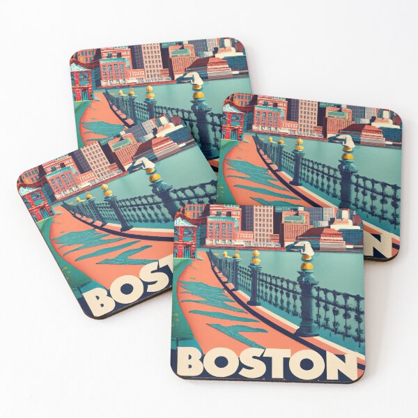 Item preview, Boston MA, Cities of the World, Vintage style designed and sold by emaga.