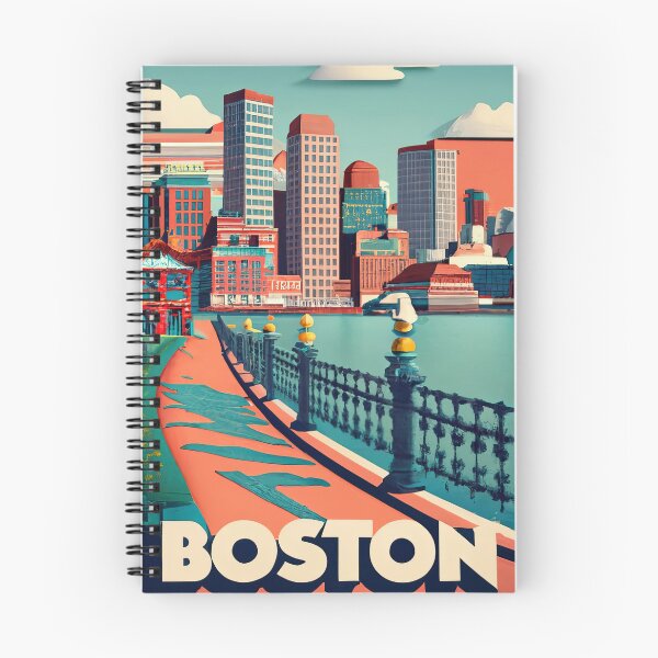 Item preview, Boston MA, Cities of the World, Vintage style designed and sold by emaga.
