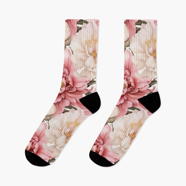 Item preview, Dahlias Flowers, Blush Pink, Gray, White designed and sold by bigmoments.