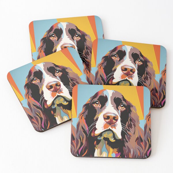 Item preview, Cute Colourful Spaniel designed and sold by Inky-Spiration.
