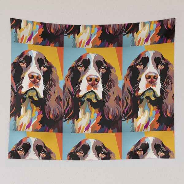 Item preview, Cute Colourful Spaniel designed and sold by Inky-Spiration.