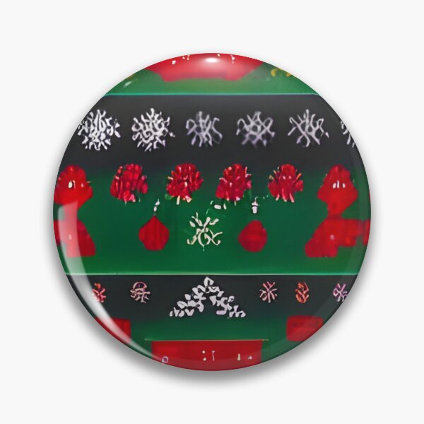 Item preview, Futuristic Festive: Ugly Red Snowflake Pattern on Green designed and sold by stine1.