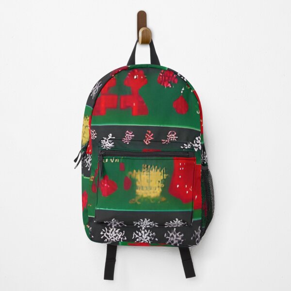 Item preview, Futuristic Festive: Ugly Red Snowflake Pattern on Green designed and sold by stine1.