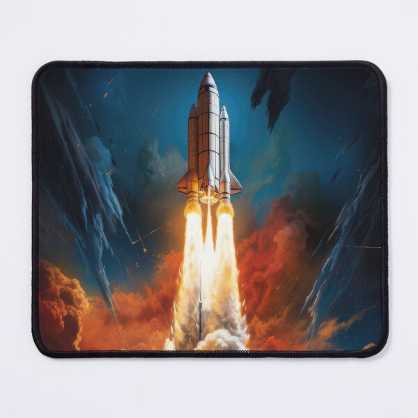 Item preview, Blast Off! Rocket's Fiery Ascent Captured in Striking Detail designed and sold by Newpixelland.