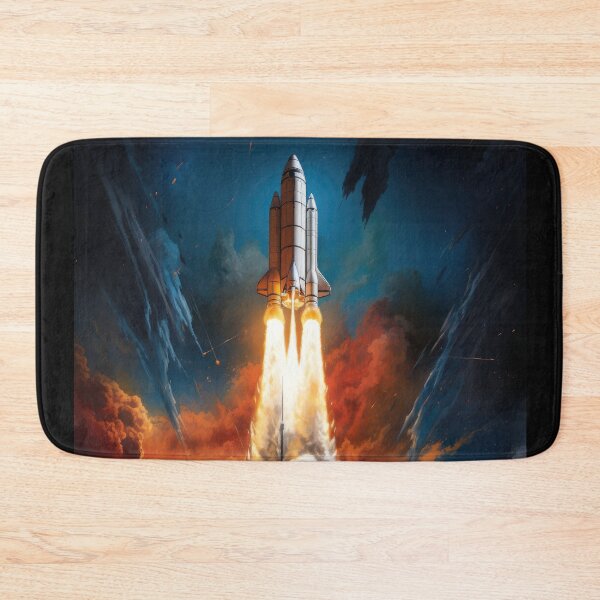 Item preview, Blast Off! Rocket's Fiery Ascent Captured in Striking Detail designed and sold by Newpixelland.
