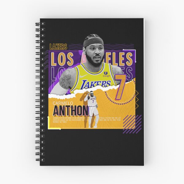 Artikelvorschau, Carmelo-Anthony-Basketball-Papier-Poster-Lakers entworfen und verkauft von MicahMayert.