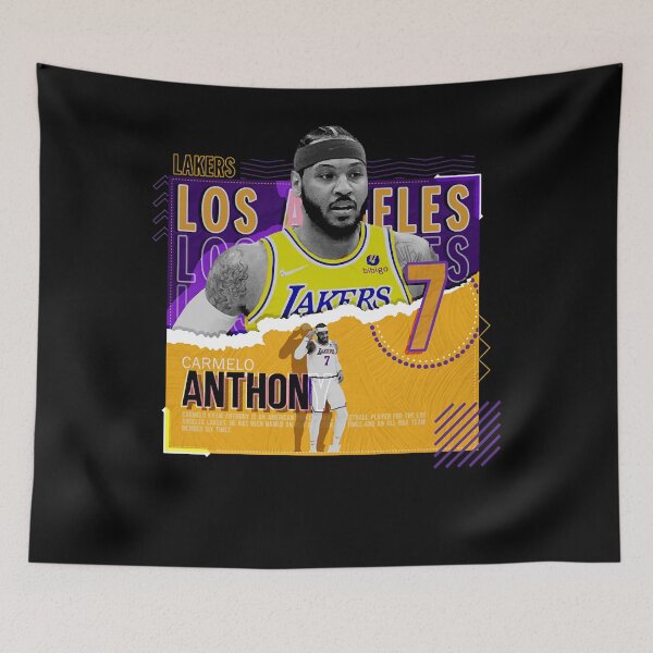 Item preview, Carmelo-Anthony-Basketball-Paper-Poster-Lakers designed and sold by MicahMayert.