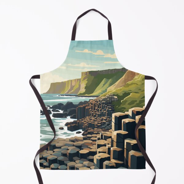 Item preview, A Vintage Travel Illustration of Giant´s Causeway - Ireland designed and sold by GoodOldVintage.