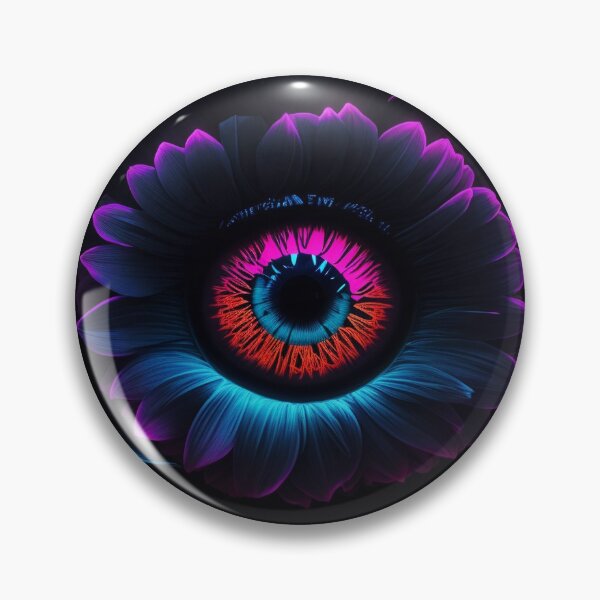 Item preview, Neon style dark floral eye designed and sold by Exilyos-Arts.