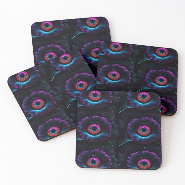 Item preview, Neon style dark floral eye designed and sold by Exilyos-Arts.