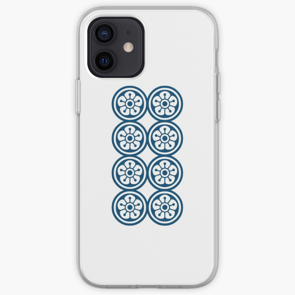 麻雀牌 8筒 Eight Of Circles Mahjong Tile Iphone Case For Sale By Mahjong Junk Redbubble