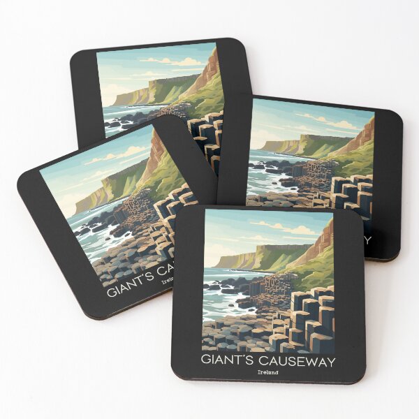 Item preview, A Vintage Travel Illustration of Giant´s Causeway - Ireland designed and sold by GoodOldVintage.