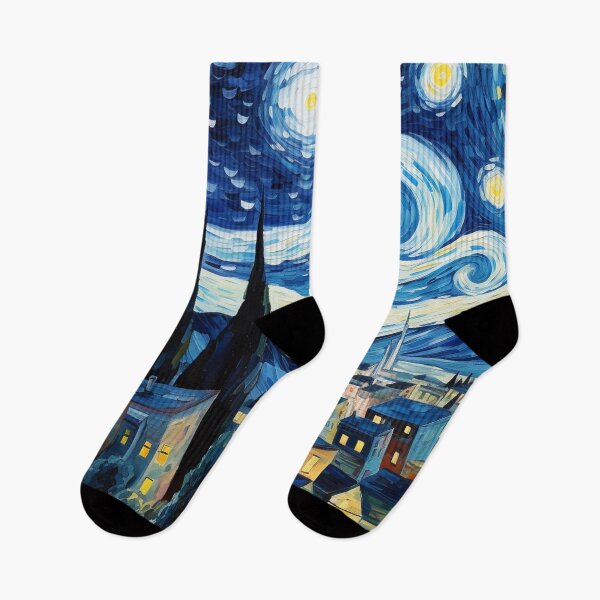 Item preview, Cat Van gogh Inspired Starry Night Painting for Van gogh Lovers designed and sold by Vangoholic.