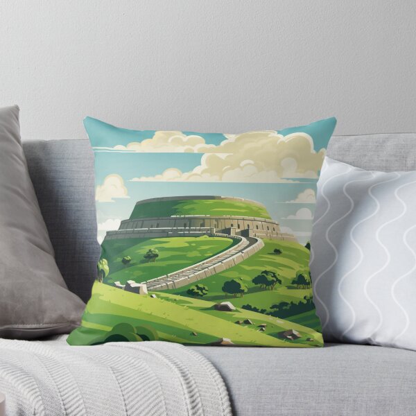 Item preview, A Vintage Travel Illustration of Newgrange - Ireland  designed and sold by GoodOldVintage.