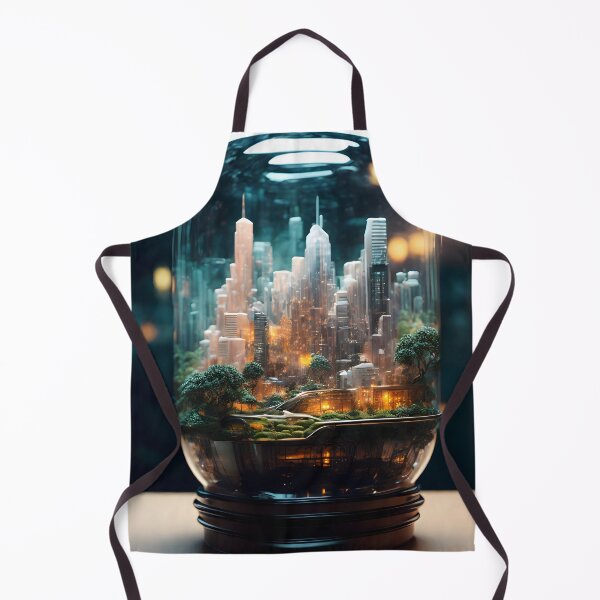 Artikelvorschau, Futuristische Metropole im Glas: Eleganz im Stadtbild entworfen und verkauft von Ceemko's Vintage Corner.