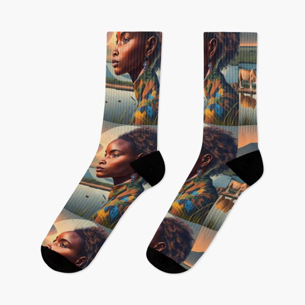 Item preview, african woman double exposure 1 designed and sold by rayo-art.
