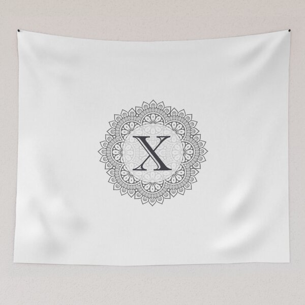 Item preview, Monogram X Ornate Circle Design designed and sold by simplymonogram.