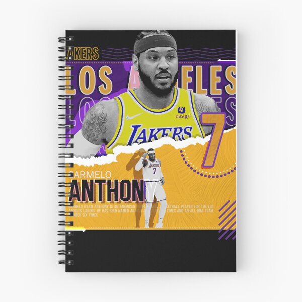 Artikelvorschau, Carmelo-Anthony -Basketball-Papier-Poster-Lakers entworfen und verkauft von AydenWiegand.