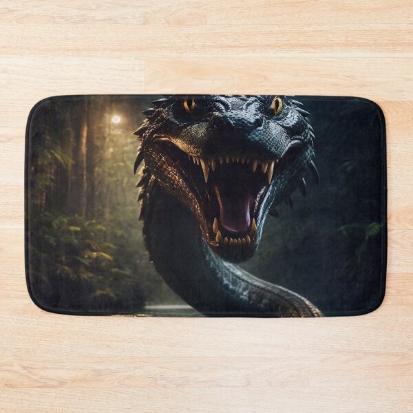 Item preview, Giant snake creature emerging from jungle  designed and sold by M-Y-A-R-T-.