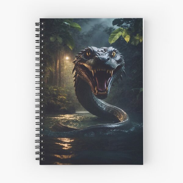 Item preview, Giant snake creature emerging from jungle  designed and sold by m-y-A-I-A-R-T-.