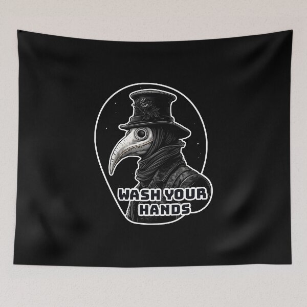 Item preview, Wash your hands Plague doctor designed and sold by AngelinaBezm.