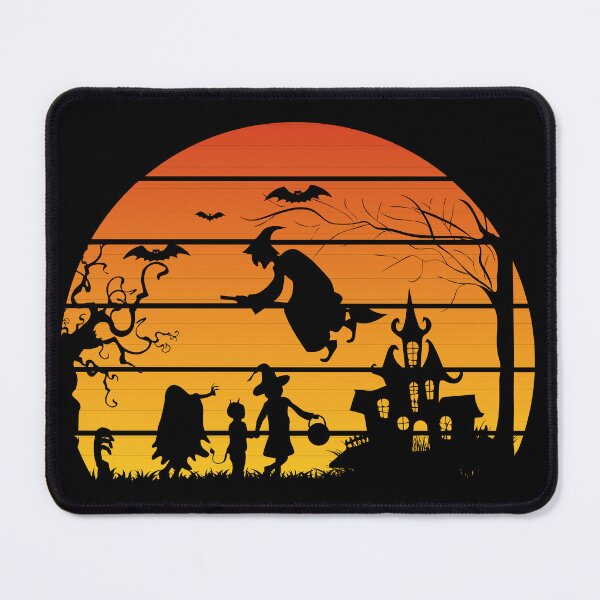Item preview, retro sunset halloween witch spooky scary groovy designed and sold by MGdezigns.