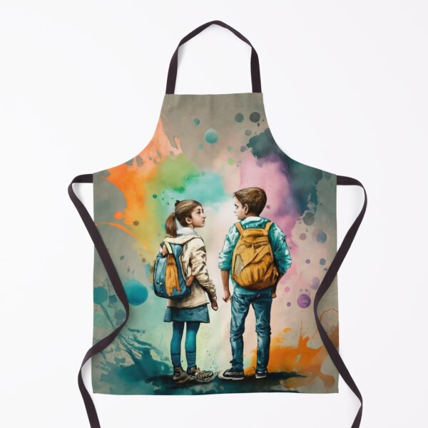 Item preview, boy and girl heads watercolor 3 designed and sold by rayo-art.
