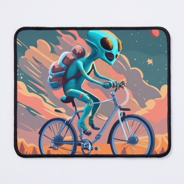Item preview, alien on bike 3 designed and sold by rayo-art.