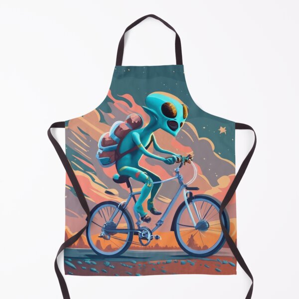 Item preview, alien on bike 3 designed and sold by rayo-art.