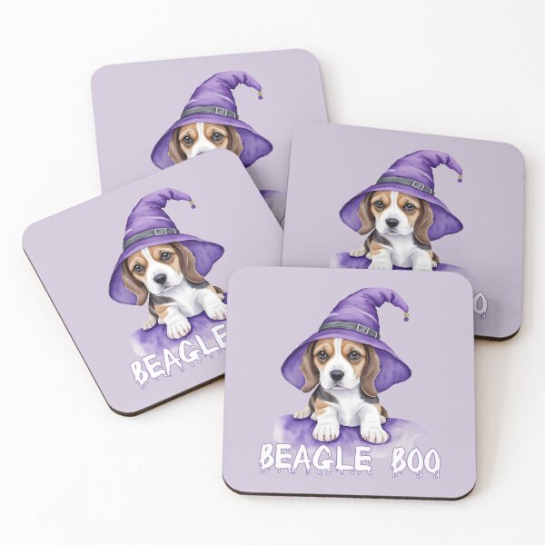 Item preview, Beagle Boo - Halloween beagle wizard watercolor designed and sold by EmeraldeaArt.