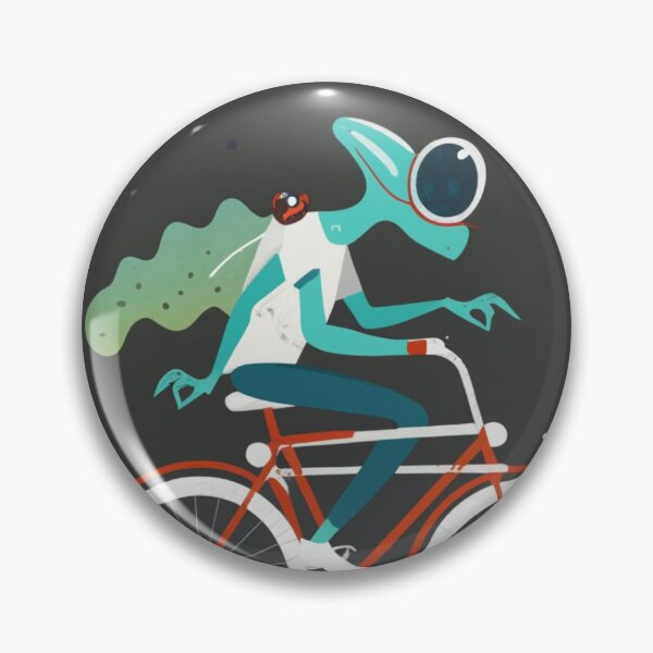 Item preview, alien on bike 2 designed and sold by rayo-art.