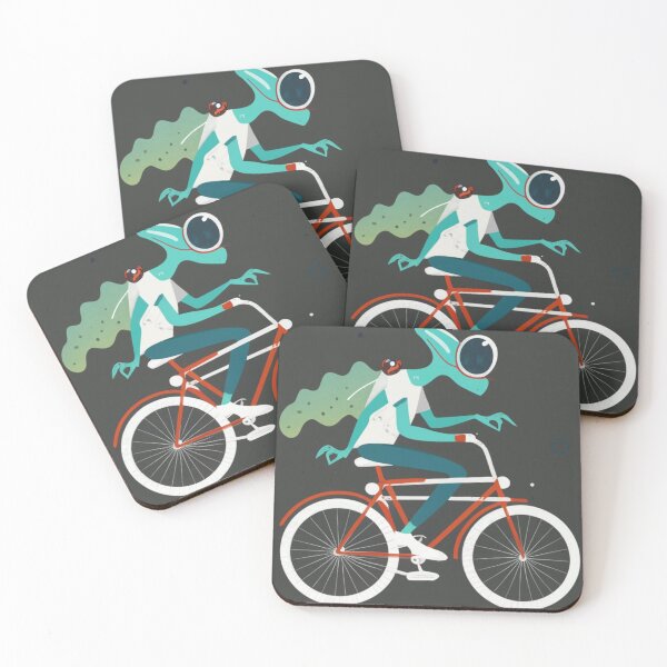 Item preview, alien on bike 2 designed and sold by rayo-art.